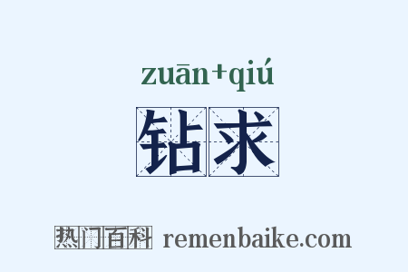 钻求是什么意思的图片